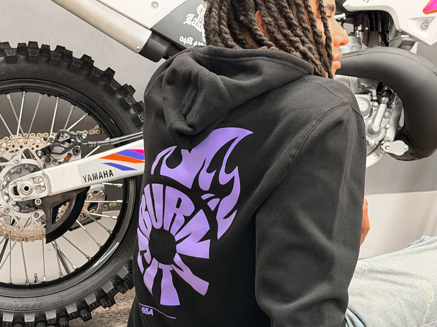 Section 65A Burnout Hoodie (Black)