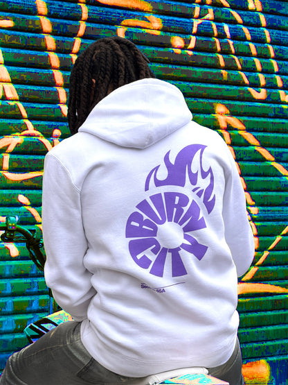 Section 65A Burnout Hoodie (White)