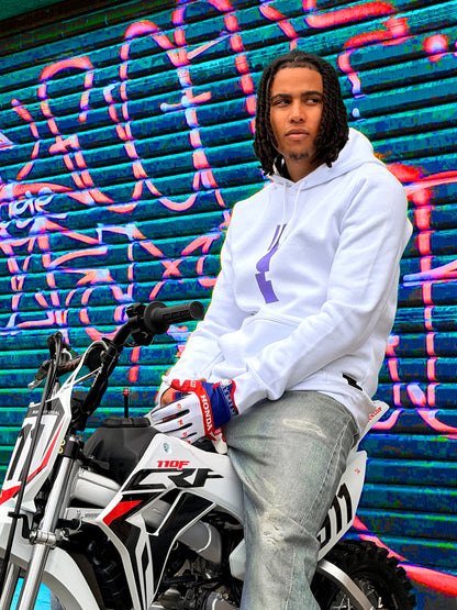 Section 65A Burnout Hoodie (White)