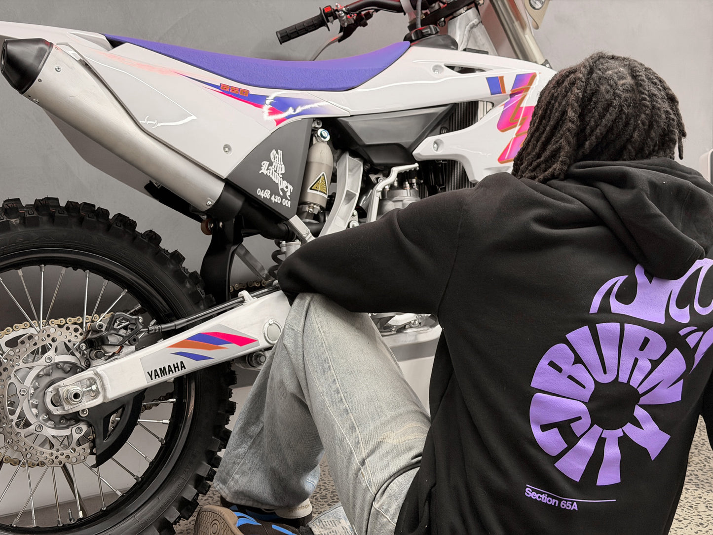 Section 65A Burnout Hoodie (Black)